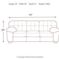 Ashley Furniture Accrington - Tufted Box - Stationary Sofas