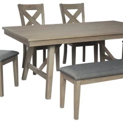 Ashley Furniture Tables Aldwin - Dark Gray - Rectangular Dining Room Table