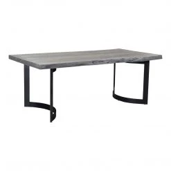 Moe's Home Collection Tables Bent Dining Table Extra Small Weathered Grey