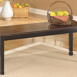 Ashley Furniture Benches Owingsville - Black/brown - Large Dining Room Bench