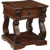 Ashley Furniture Alymere - Rustic Brown - Square End Table Tables 2 Ashley Furniture Alymere - Rustic Brown - Square End Table Tables