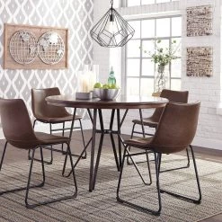 Ashley Furniture Centiar - Dark Brown - Round Dining Room Table