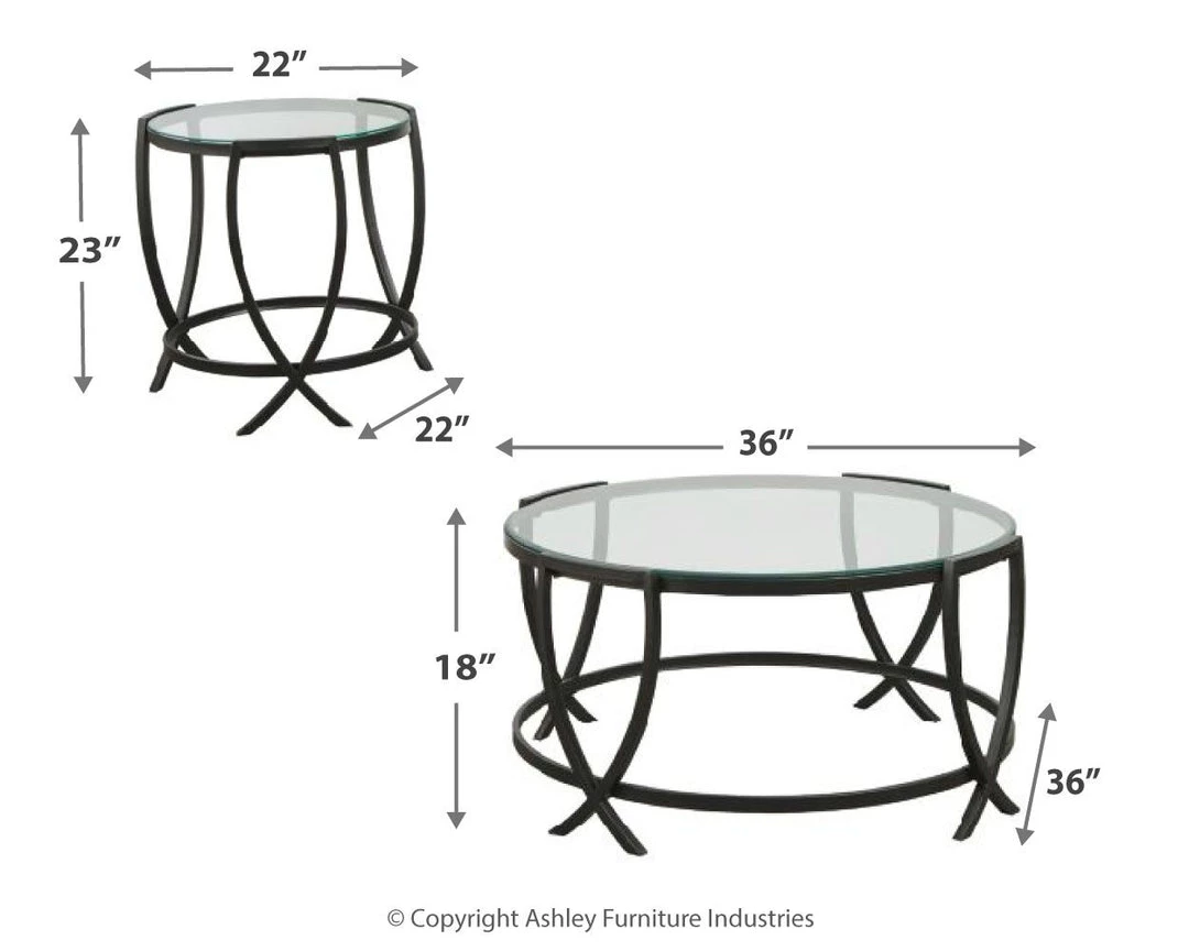 Ashley Furniture Tarrin - Black - Occasional Table Set (3/cn) 8 Ashley Furniture Tarrin - Black - Occasional Table Set (3/cn)