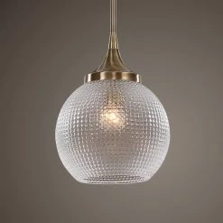 Uttermost Bolla 1 Light Pattern Glass Mini Pendant Accessories