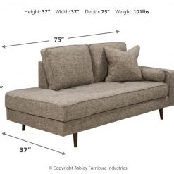 Ashley Furniture Dahra - Beige - Raf Corner Chaise Chaises