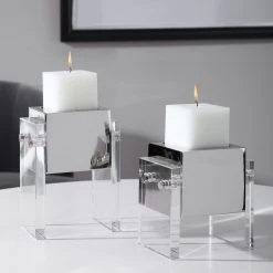 Table Decor Uttermost Sutton Square Candleholders, S/2