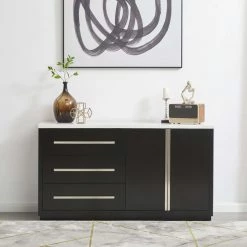 Signature Design By Ashley® Vollardi - Almost Black - Dining Room Server Servers 17 Signature Design By Ashley® Vollardi - Almost Black - Dining Room Server Servers