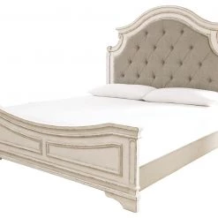 Signature Design By Ashley® Realyn - Two-tone - California King Upholstered Panel Bed Beds