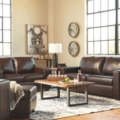 Signature Design By Ashley® Morelos - Natural Contemporary - Sofa & Loveseat Set Living Room Sets