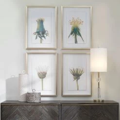 Uttermost Wildflowers Gold Framed Prints, S/4 Accessories
