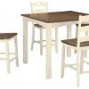 Ashley Furniture Woodanville - Light Brown - Square Counter Tbl Set (5/cn) Dining Room Sets