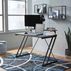 Signature Design By Ashley® Lynxtyn - Black / Gray - Home Office Desk