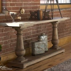 Uttermost Stratford Rustic Console Tables