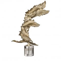 Table Decor Uttermost Fall Leaves Champagne Sculpture 9 Table Decor Uttermost Fall Leaves Champagne Sculpture