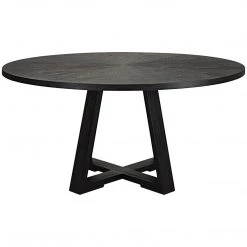 Tables Uttermost Gidran Round Black Dining Table 10 Tables Uttermost Gidran Round Black Dining Table