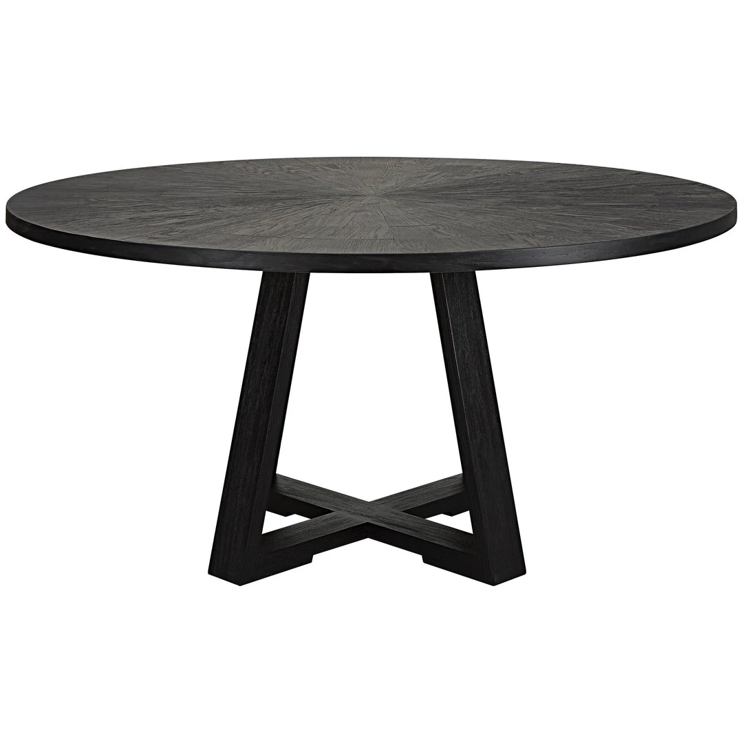 Tables Uttermost Gidran Round Black Dining Table 5 Tables Uttermost Gidran Round Black Dining Table