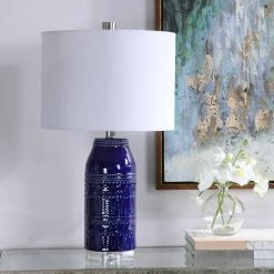Uttermost Reverie Blue Table Lamp Accessories