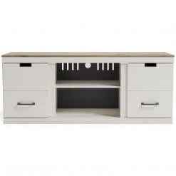 Ashley Furniture Vaibryn - White / Brown - Lg Tv Stand W/fireplace Option TV Stands 15 Ashley Furniture Vaibryn - White / Brown - Lg Tv Stand W/fireplace Option TV Stands