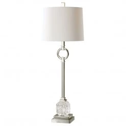 Accessories Uttermost Bordolano Polished Nickel Buffet Lamp