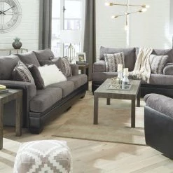 Ashley Furniture Millingar - Smoke - Loveseat Loveseats