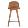 Moe's Home Collection Stools Napoli Leather Counter Stool Tan