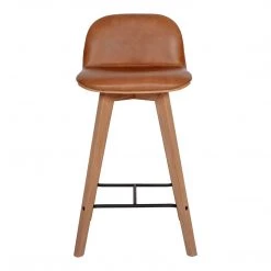 Moe's Home Collection Stools Napoli Leather Counter Stool Tan