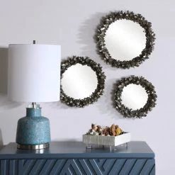 Uttermost Galena Round Mirrors, S/3