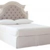 Ashley Furniture Headboards Realyn - Chipped White - Full Uph Panel Headboard
