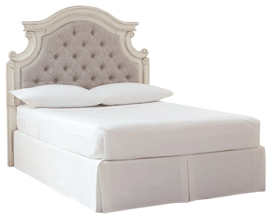Ashley Furniture Headboards Realyn - Chipped White - Full Uph Panel Headboard 3 Ashley Furniture Headboards Realyn - Chipped White - Full Uph Panel Headboard