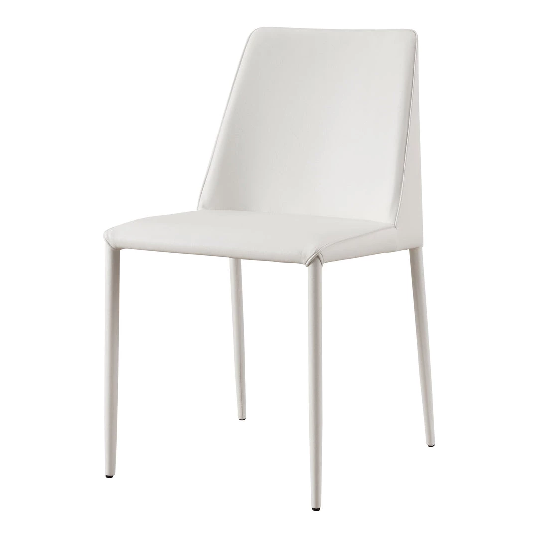 Moe's Home Collection Chairs Nora Pu Dining Chair White-m2 4 Moe's Home Collection Chairs Nora Pu Dining Chair White-m2