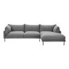 Moe's Home Collection Sectionals Jamara Sectional Charcoal Right