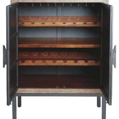 Ashley Furniture Premridge - Antique Gray - Bar Cabinet Cabinets