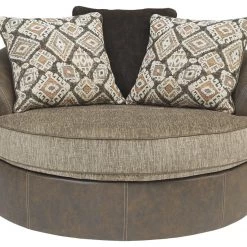 Ashley Furniture Chairs Abalone - Chocolate - Oversized Swivel Accent Chair